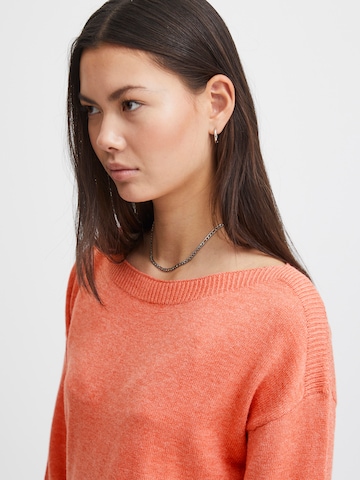 ICHI Sweater 'SELLA' in Orange