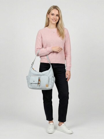 Poche ventrale 'Joeline' Emily & Noah en bleu : devant