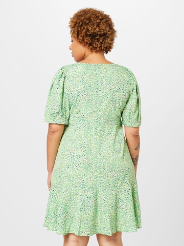 PIECES Curve Šaty – zelená