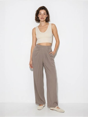 Wide Leg Pantalon 'Hose' Bianco Lucci en gris