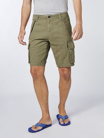 CHIEMSEE Regular Pants in Green: front