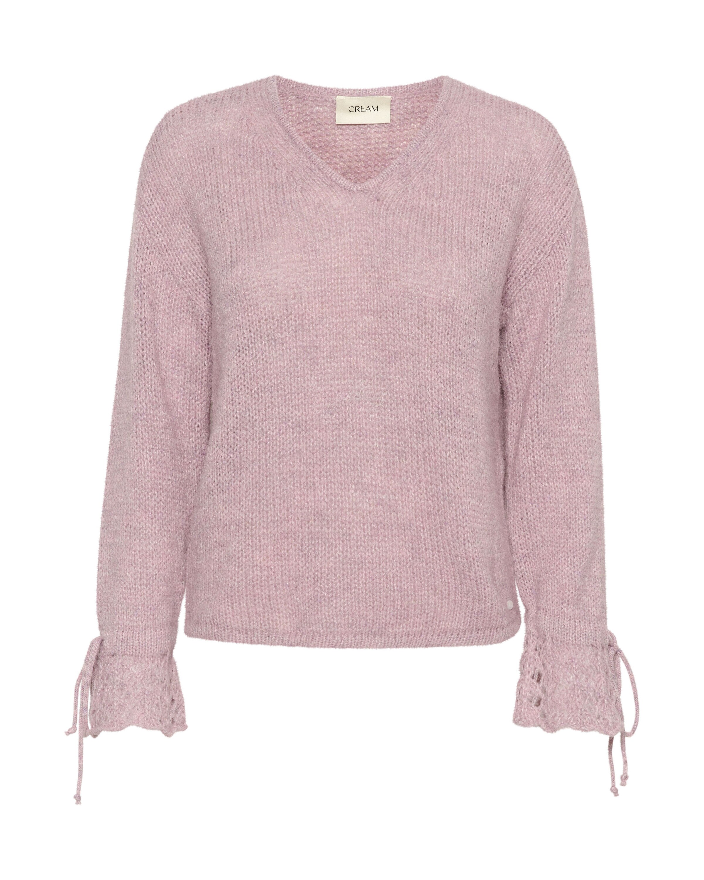 Pullover 'Niso' di Cream in rosa: frontale