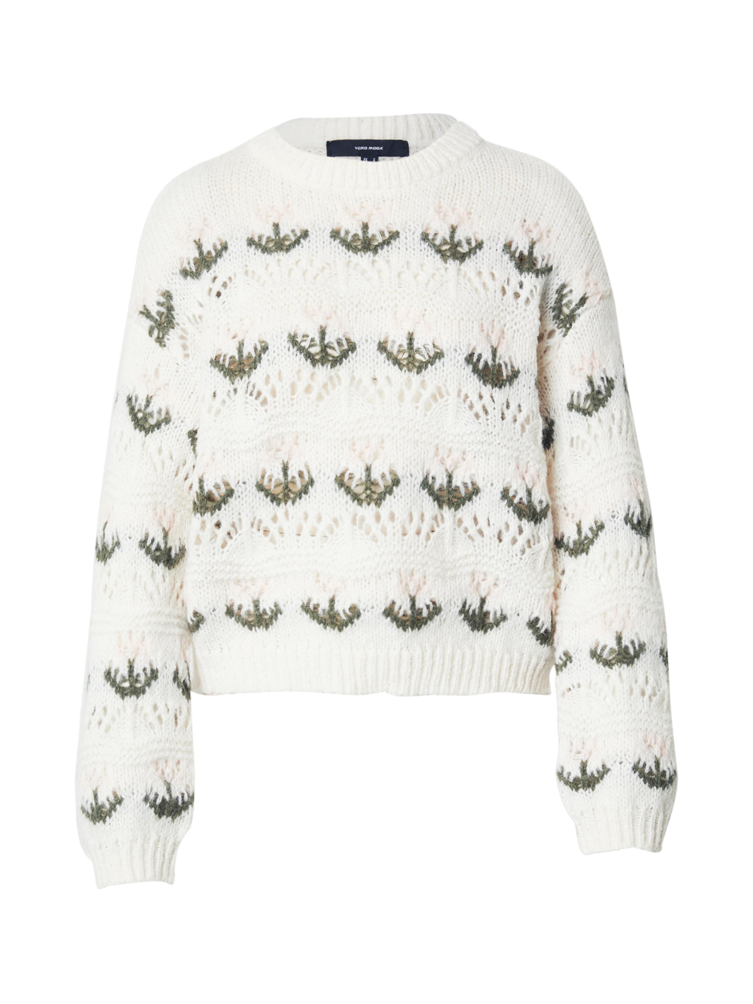 VERO MODA Trui 'VMIdelle' in Wit: voorkant