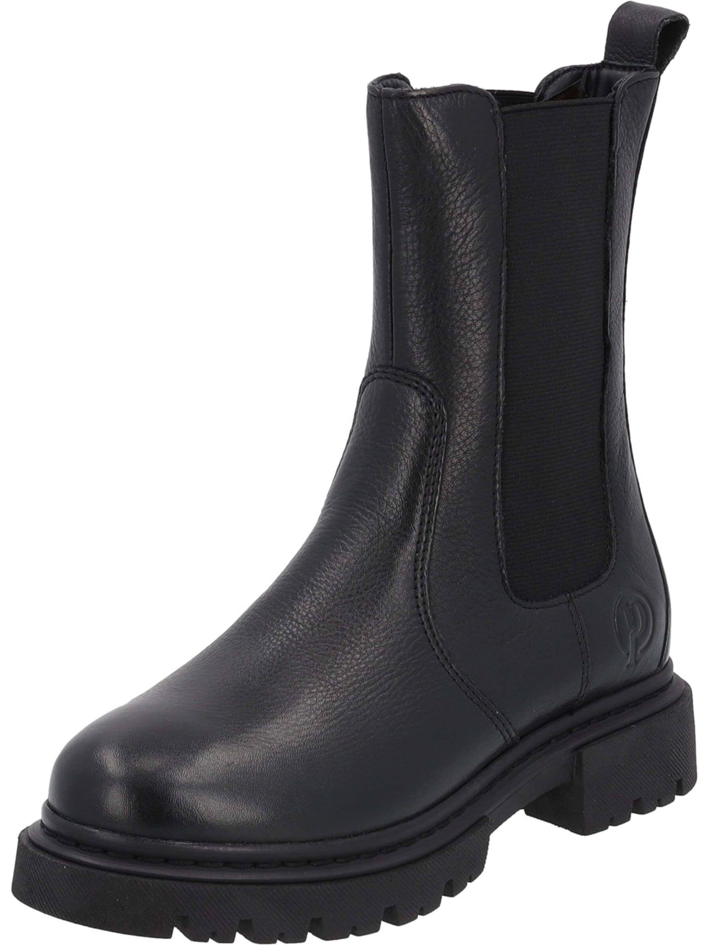 Palado Chelsea boots 'Ustica' in Zwart: voorkant