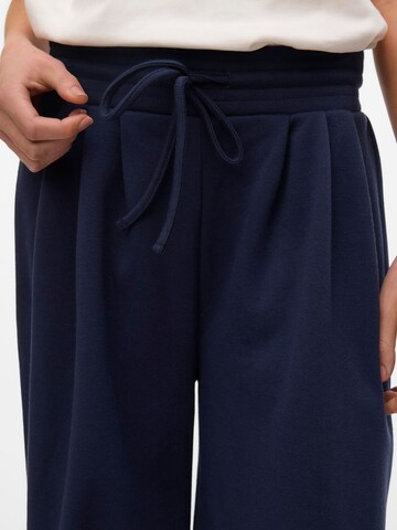 VERO MODA Wide leg Broek 'JANET' in Blauw