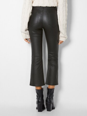 Bershka Regular Trousers in Black