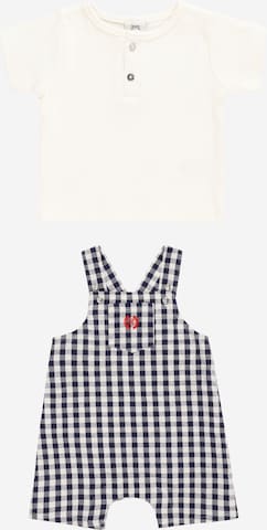 River Island Set 'GINGHAM DUNGAREE' in Black: front