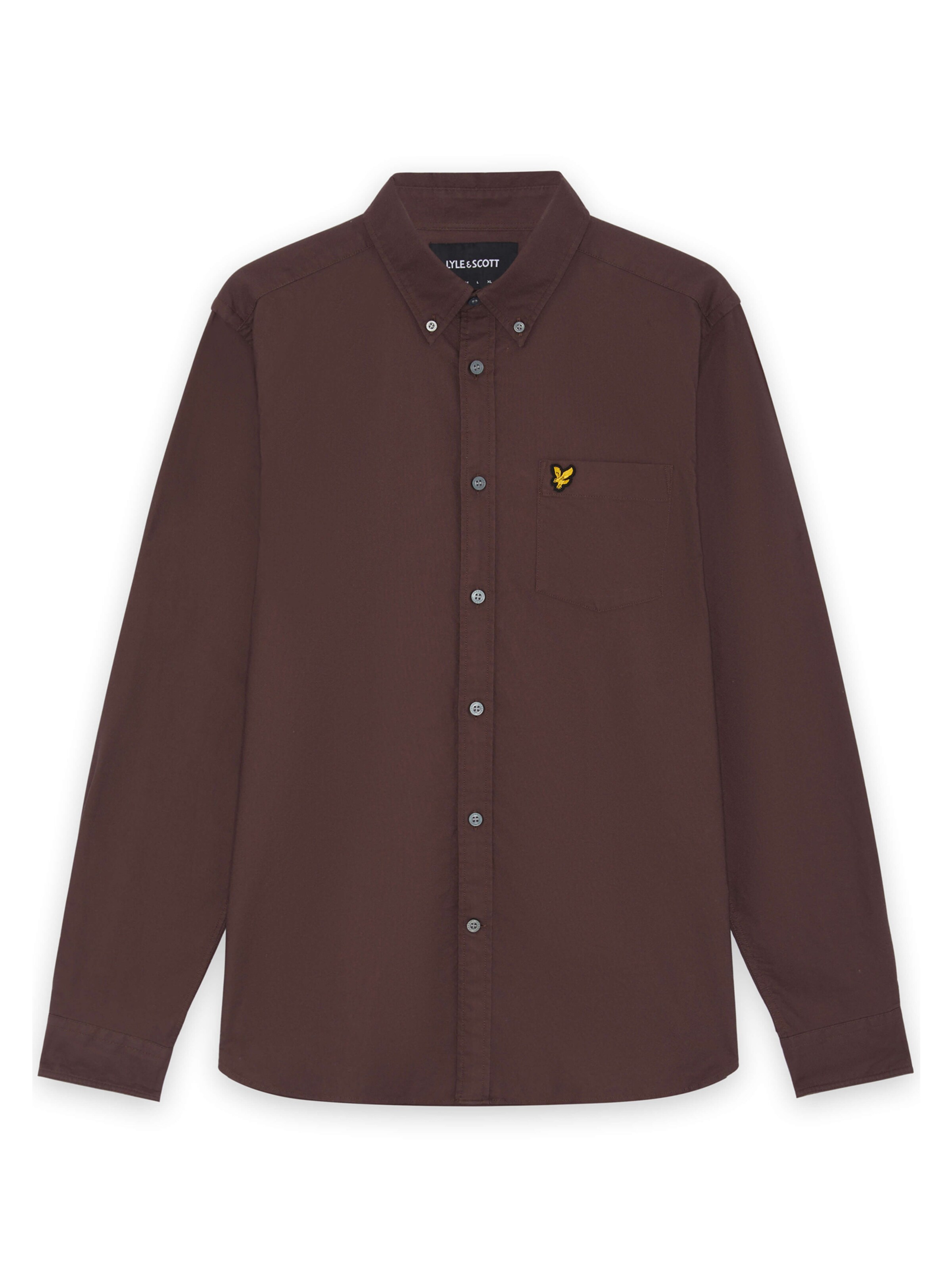 Lyle & Scott Overhemd in Bruin: voorkant