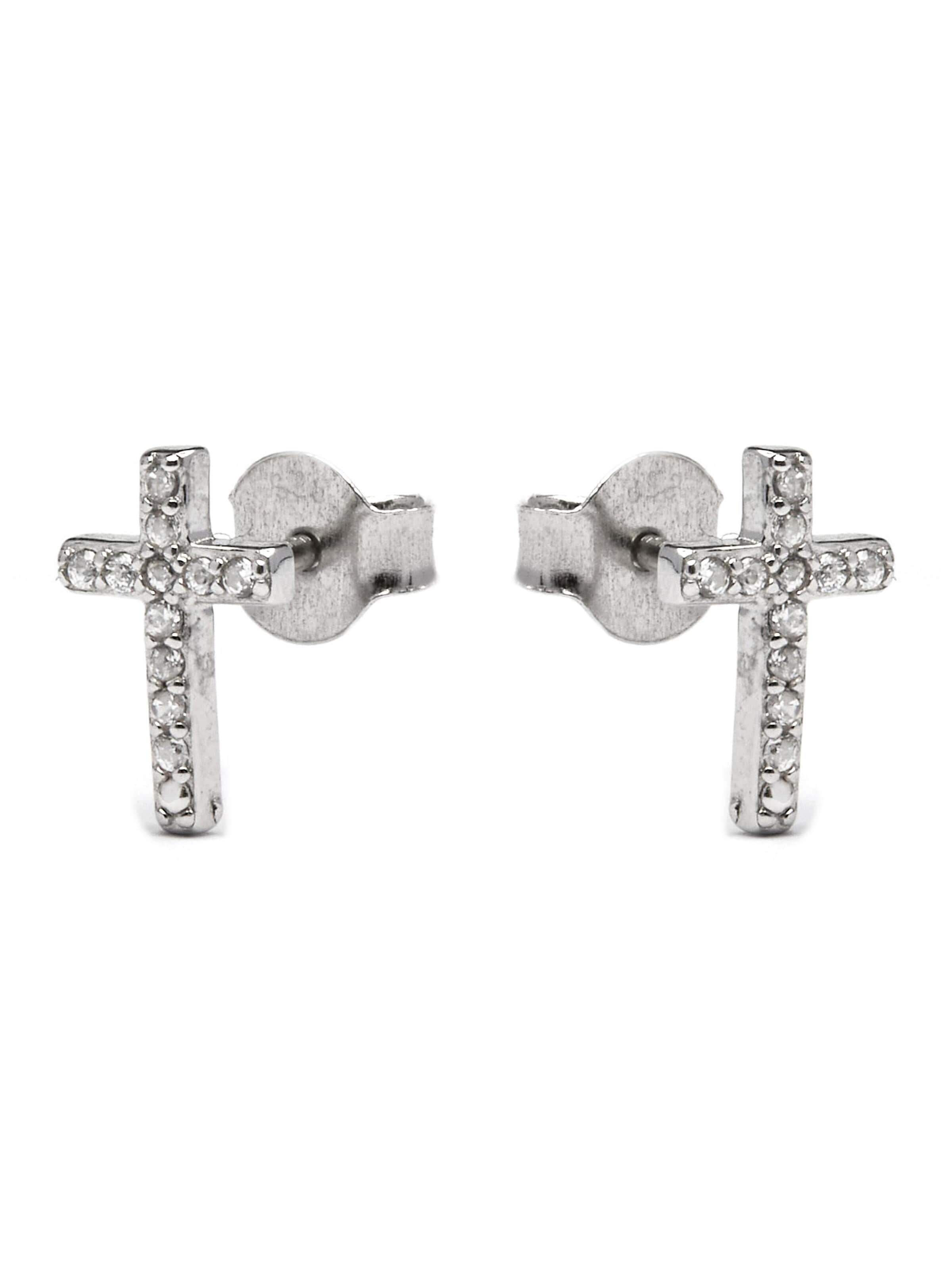 Luxenter Earrings 'Zudis' in White