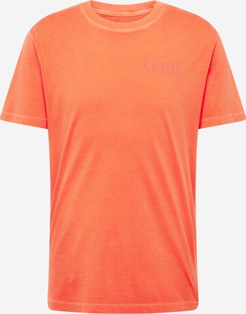 T-Shirt GANT en orange : devant