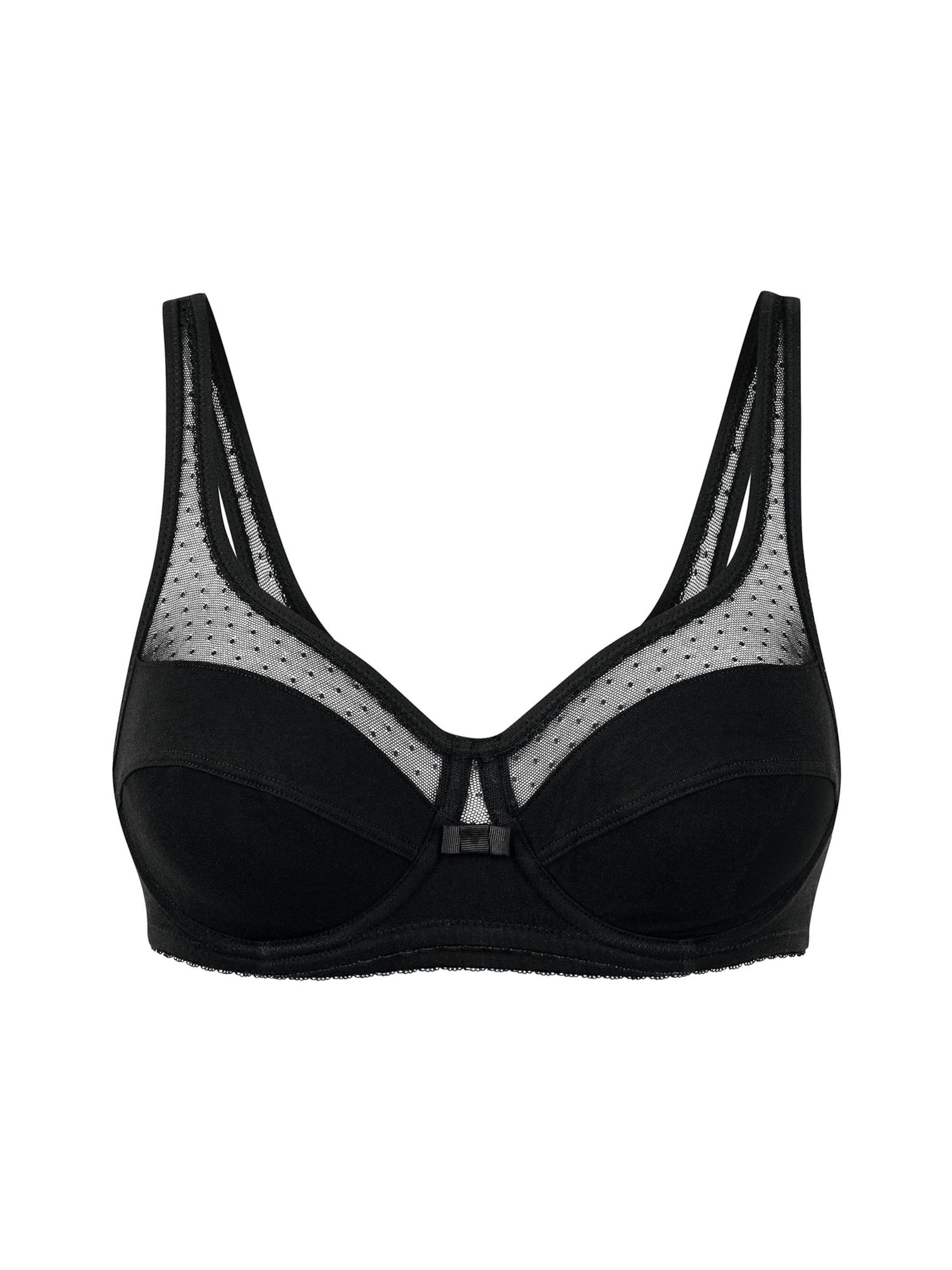 Nur Die T-Shirt Bügel-BH ' Pure Elegance ' in Schwarz: Vorderseite