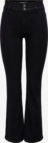 JDY Flared Jeans 'New Nikki' in Black: front