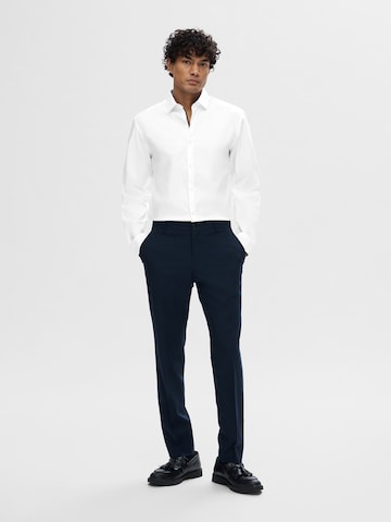 SELECTED HOMME Slim Fit Hemd 'SLHZARK' in Weiß