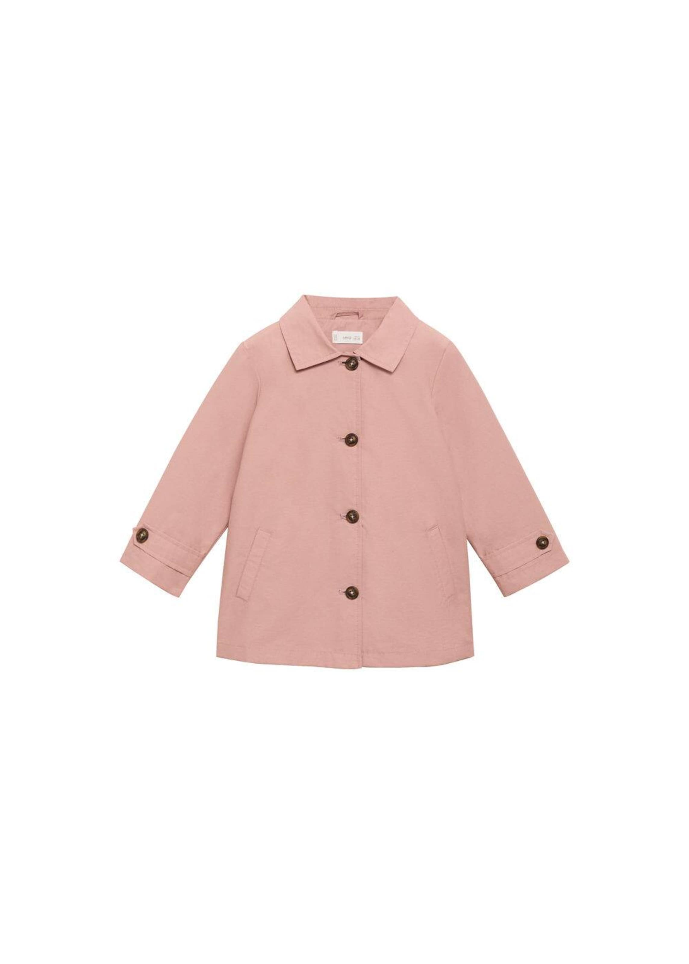 MANGO KIDS Mantel in Pink: Vorderseite