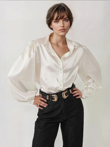 Chemisier Hiccup en blanc : devant