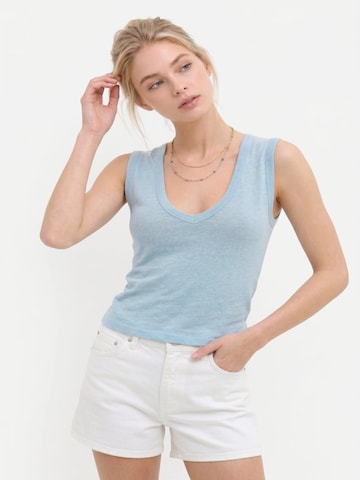 Alexa Dash Blouse in Blauw: voorkant
