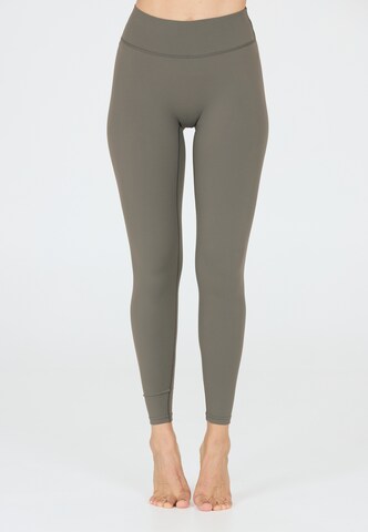 Athlecia Skinny Sports trousers 'Luxe' in Grey: front