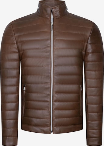 Ron Tomson Winter Jacket in Brown: front