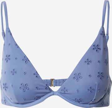 HOLLISTER Triangen Bikiniöverdel i blå: framsida