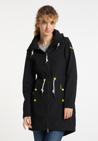 Schmuddelwedda Raincoat in Black: front