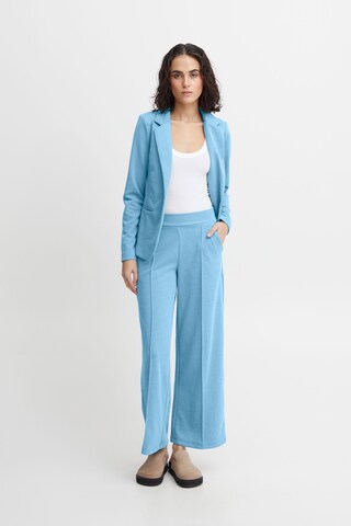 Wide leg Pantaloni con piega frontale 'Kate' di ICHI in blu