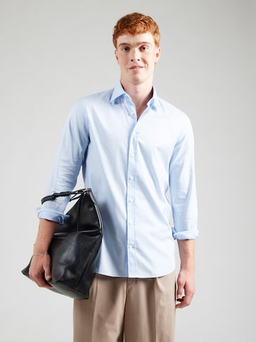 Michael Kors Regular fit Overhemd 'DOBBY' in Blauw: voorkant