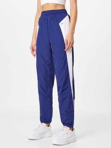 FILA Tapered Broek 'ZARIA' in Blauw: voorkant