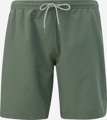 s.Oliver Men Big Sizes Swim Trunks in Green: front