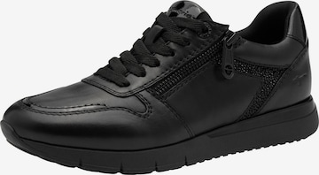 Tamaris Platform trainers in Black: front