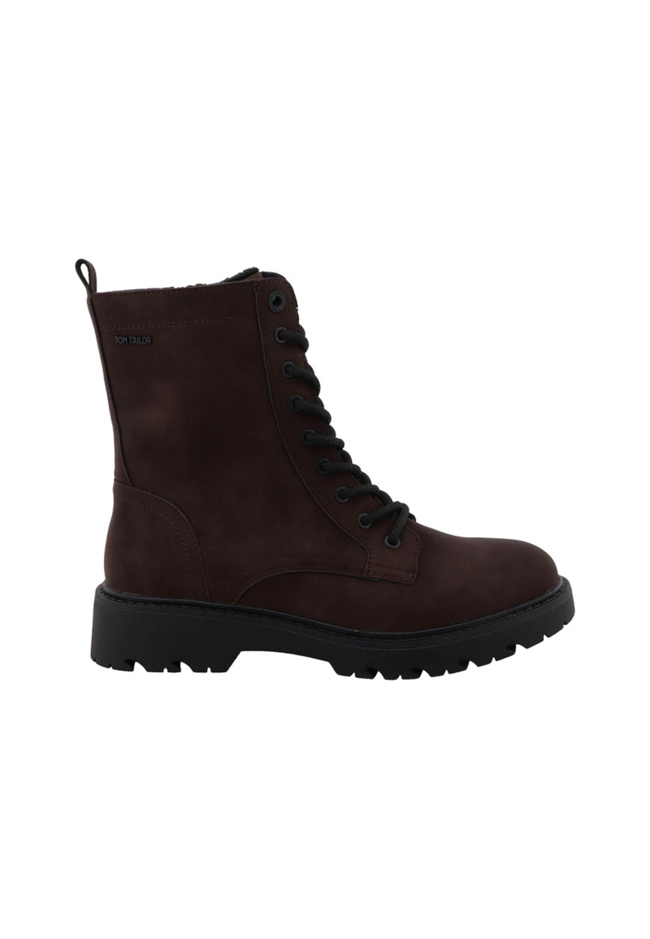 TOM TAILOR Schnürstiefelette in Braun