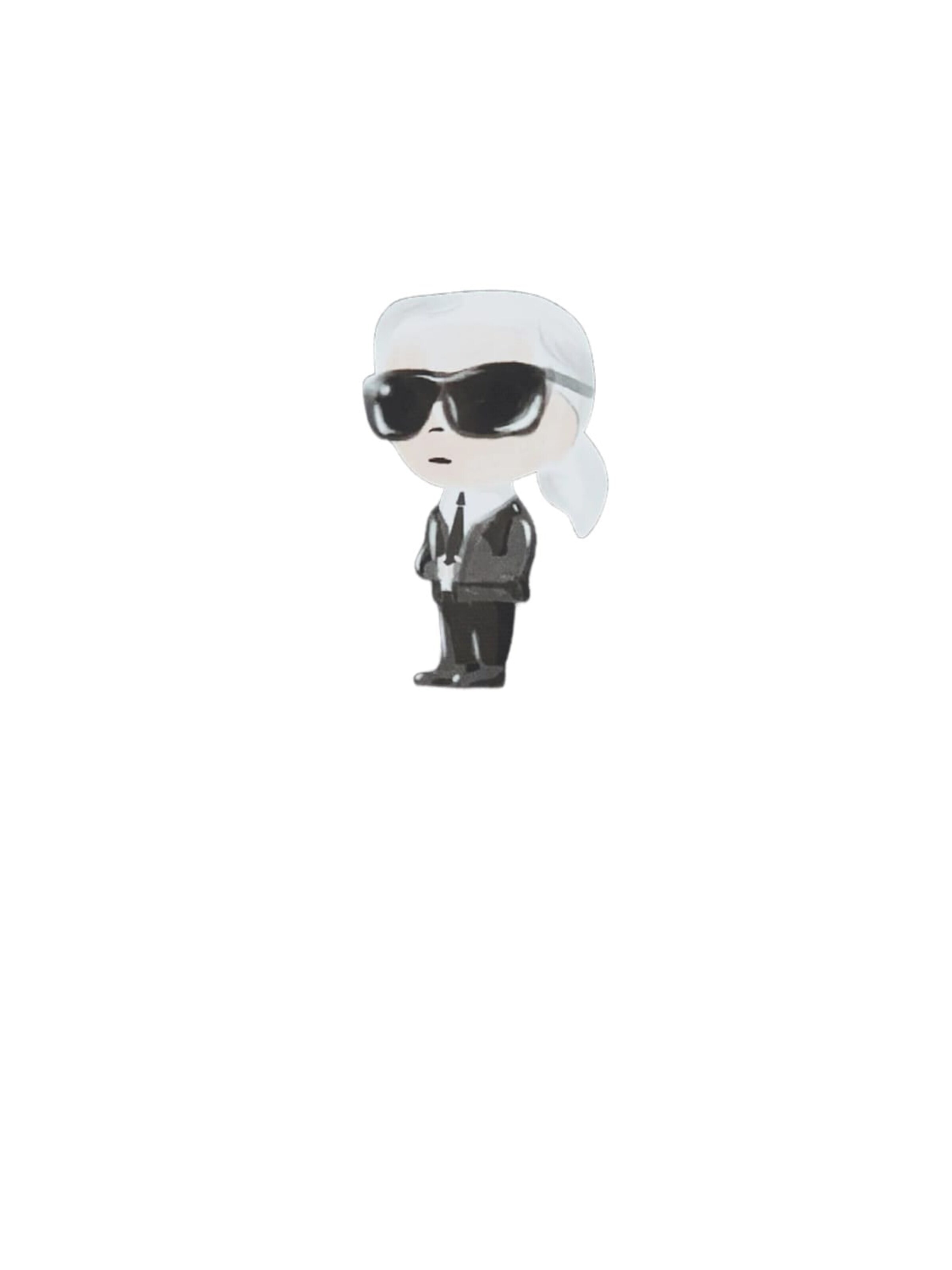 Cabas 'Ikon Aquarelle' Karl Lagerfeld en noir