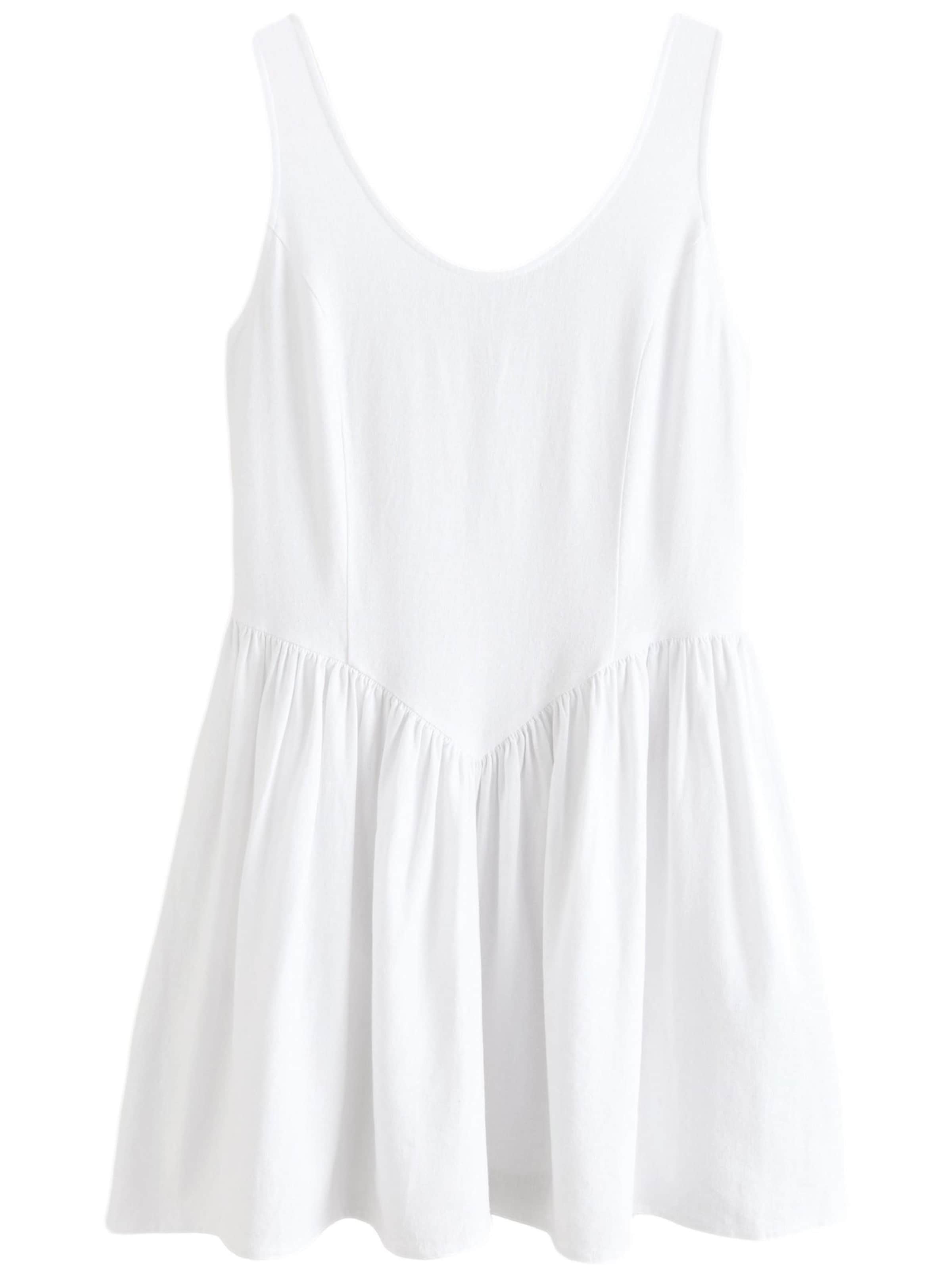 Rochie de la Next pe alb: față