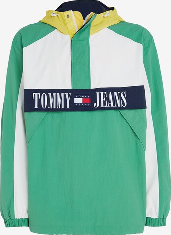 Tommy Jeans Kevad-sügisjope 'Chicago Archive', värv roheline: eest vaates