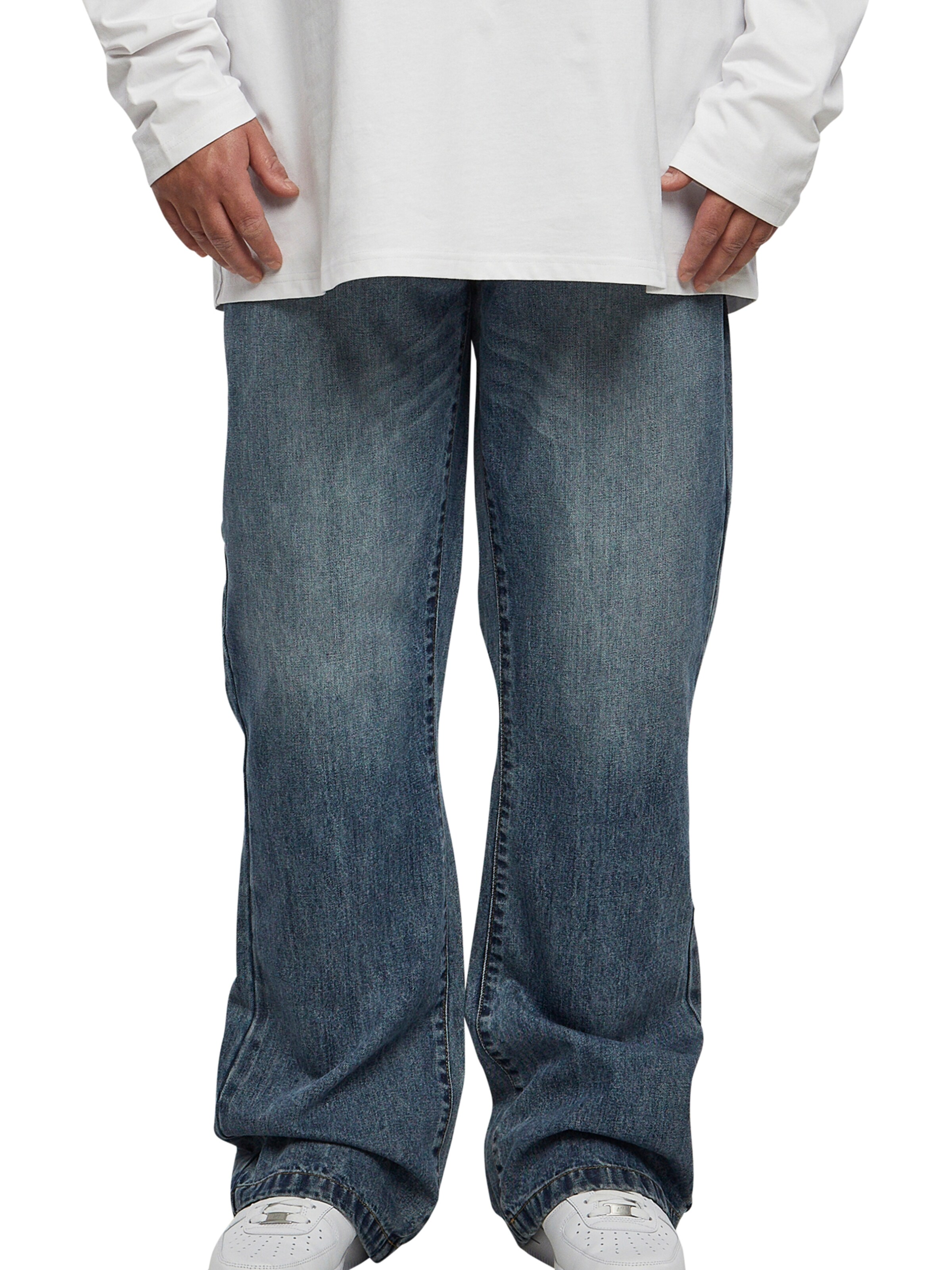 Evazați Jeans de la Urban Classics pe albastru: față