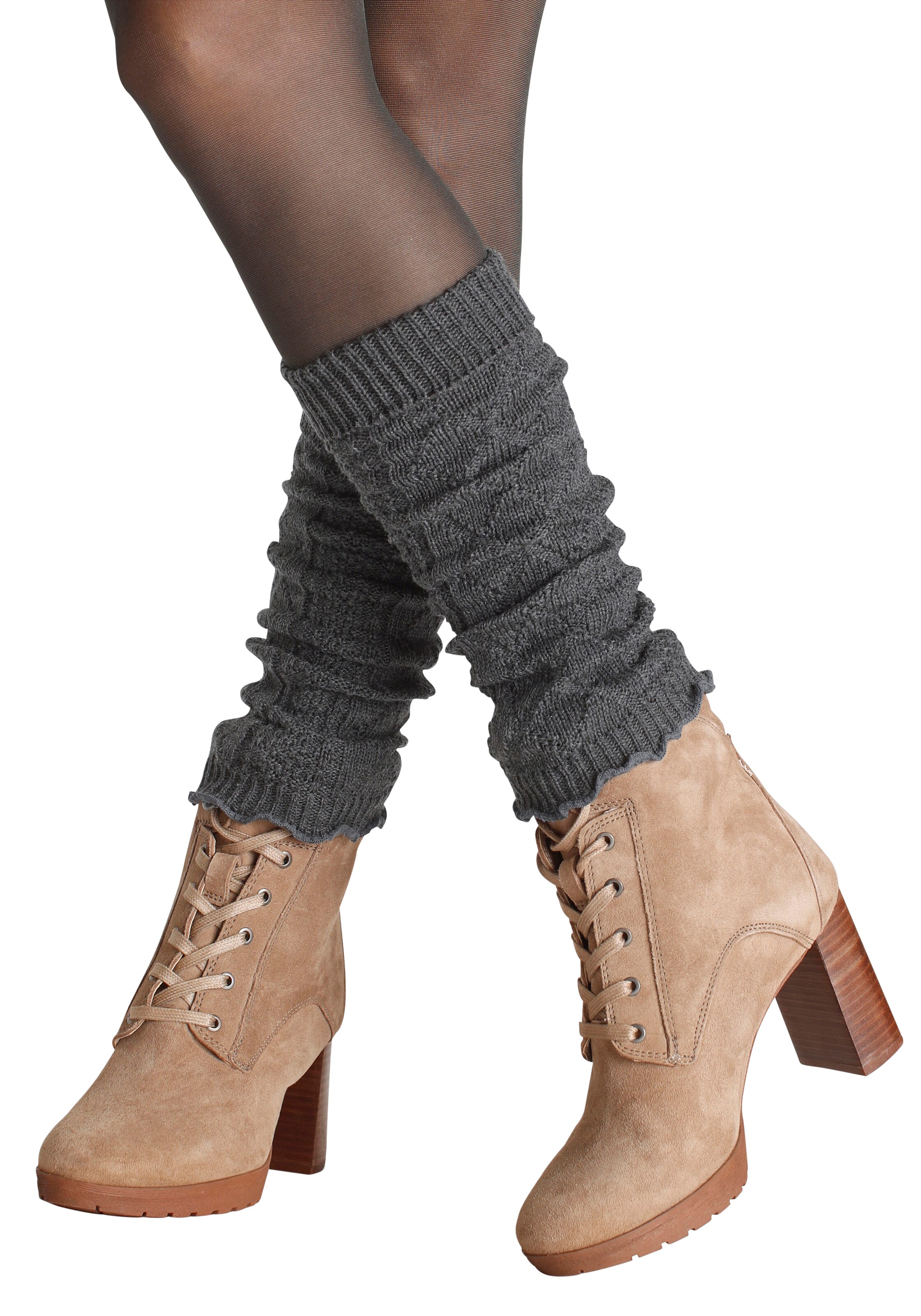 LAVANA Stulpen in Grau