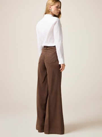 oltre - Ropa ancha Pantalón en marrón