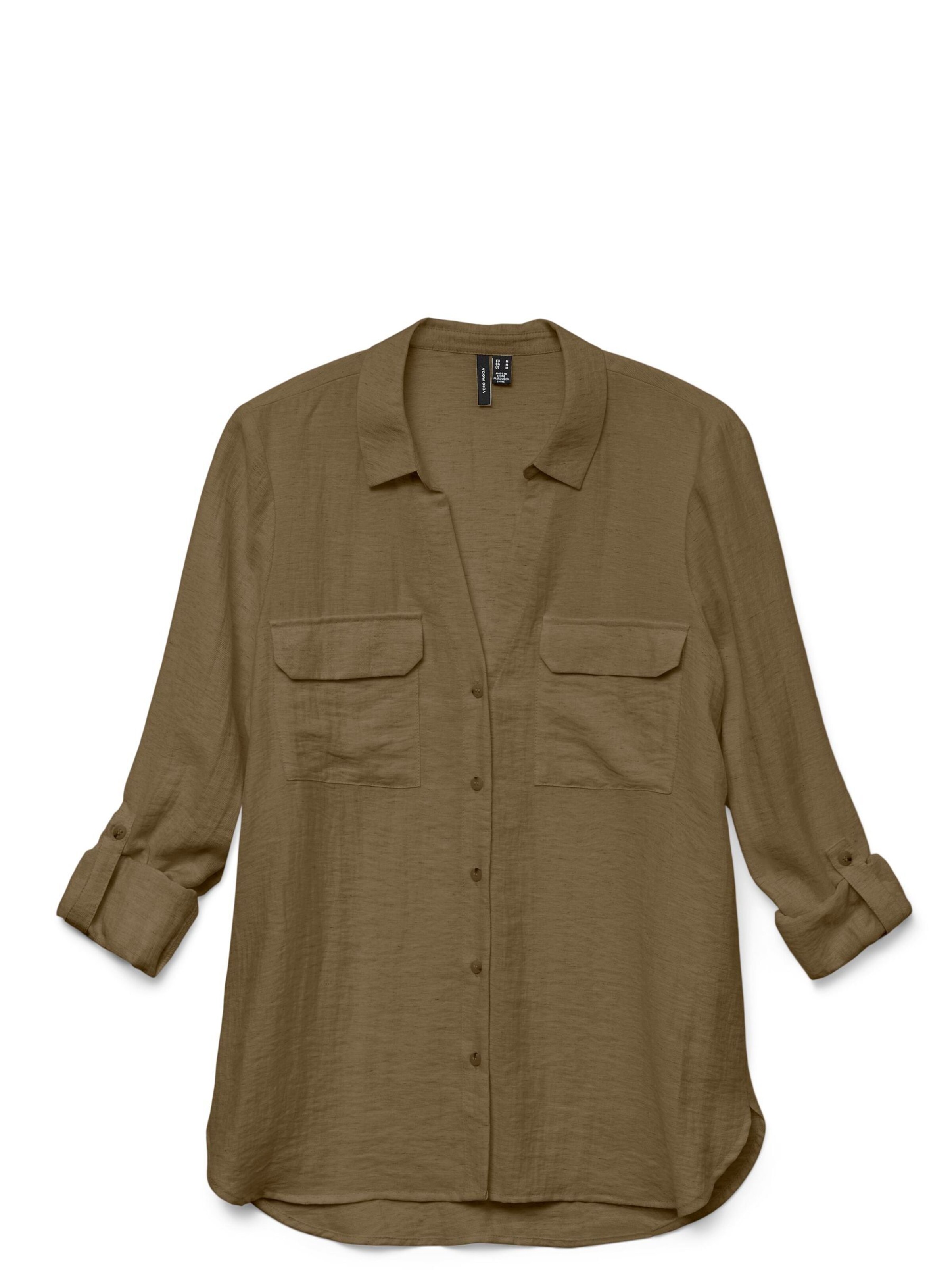 Chemisier 'VMRAY' VERO MODA en vert : devant