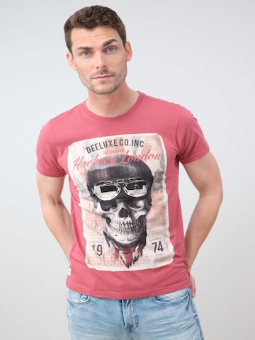 T-Shirt 'Clem' Deeluxe en rose : devant