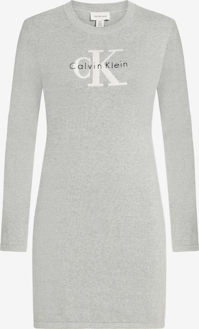 Calvin Klein Jeans Трикотажное платье в Серый: спереди