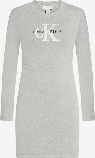Calvin Klein Jeans Úpletové šaty ve velikosti XS - světle šedá / černá / bílá, Produkt