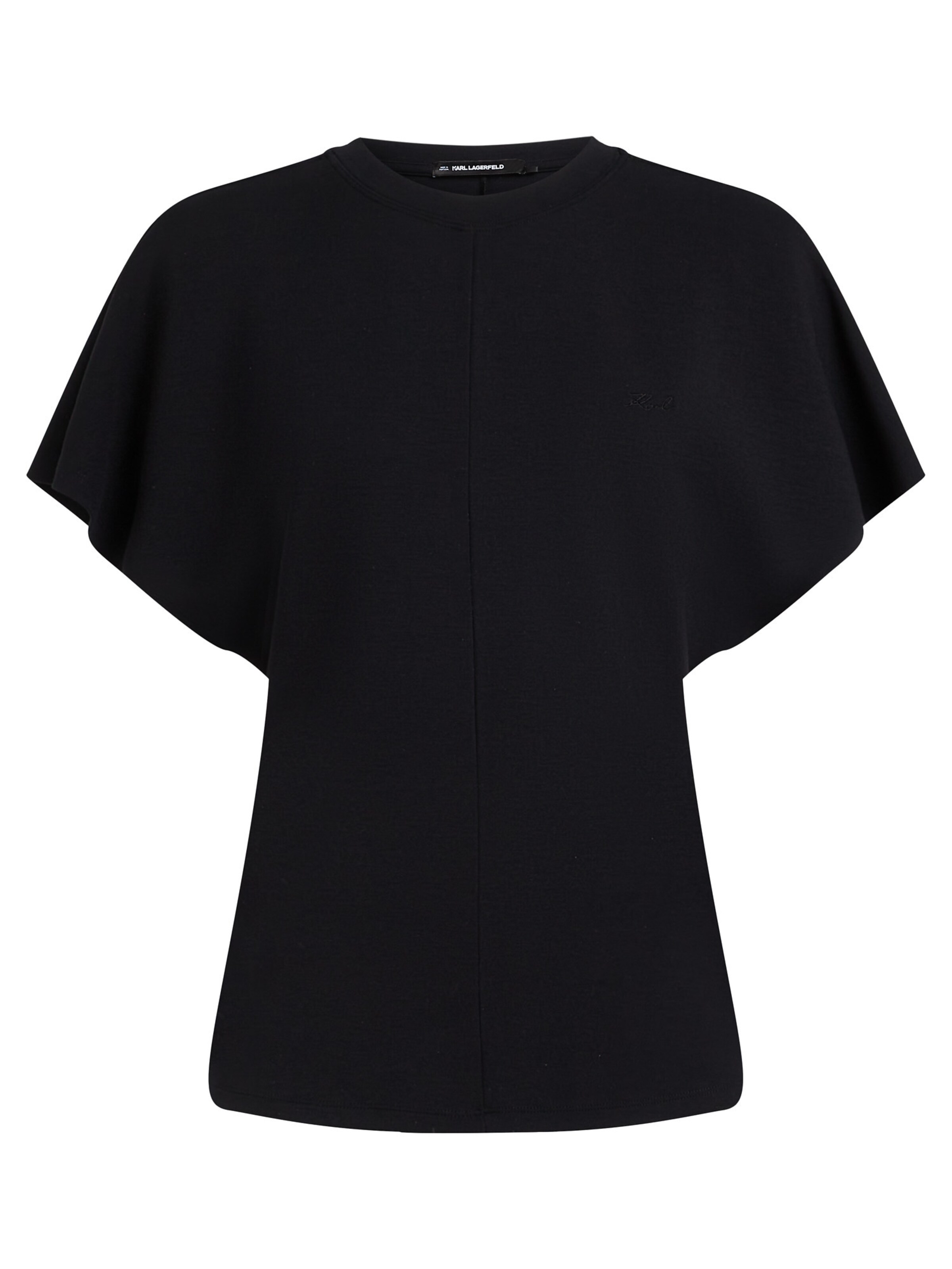 Karl Lagerfeld Μπλουζάκι σε μαύρο: μπροστά