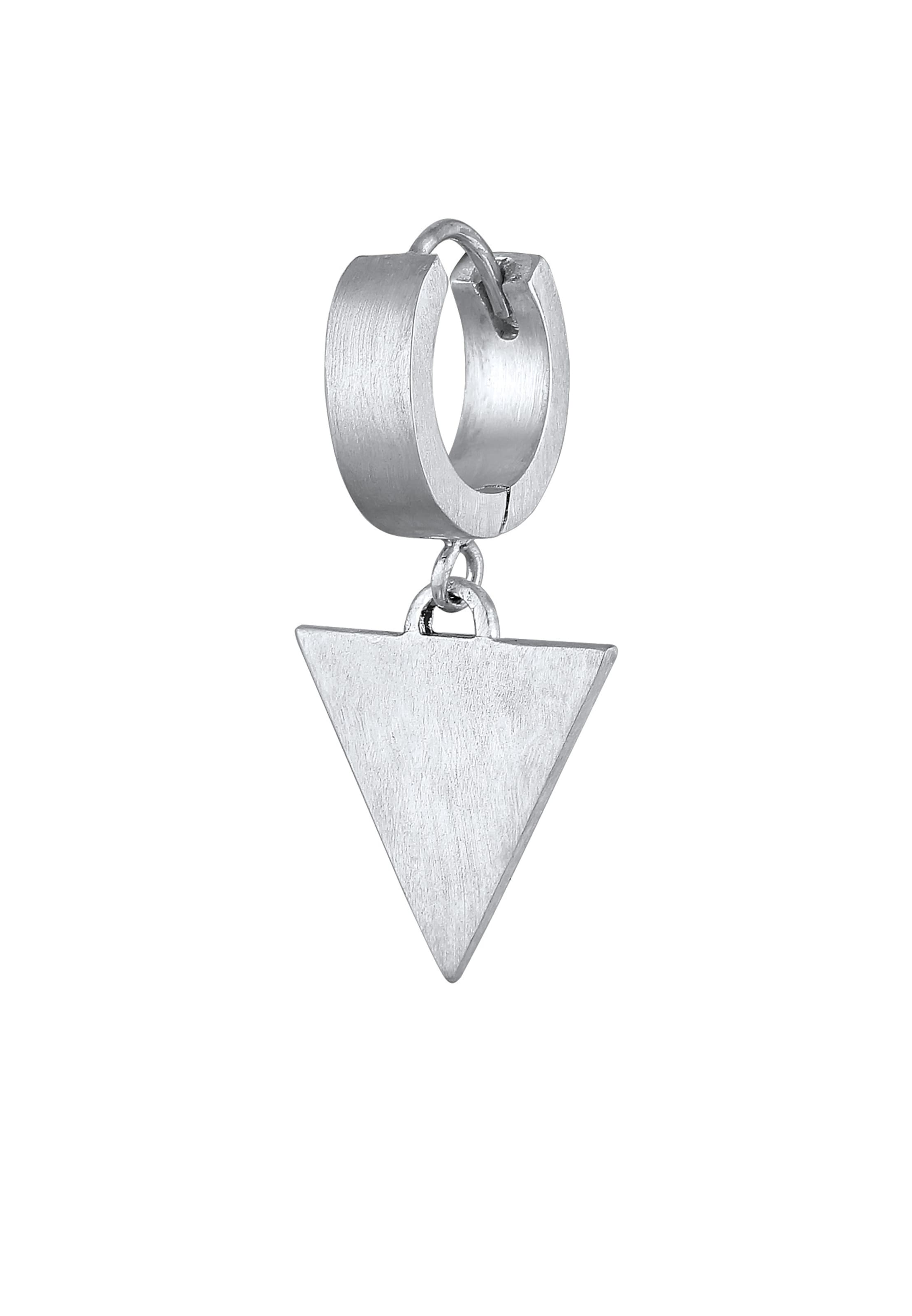 KUZZOI Earring in Silver: front