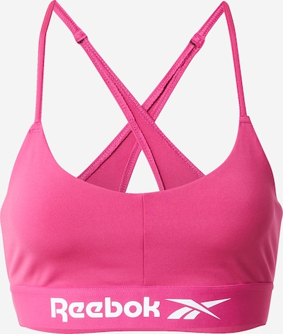 Reebok Sport Sports-BH i pink / hvid, Produktvisning