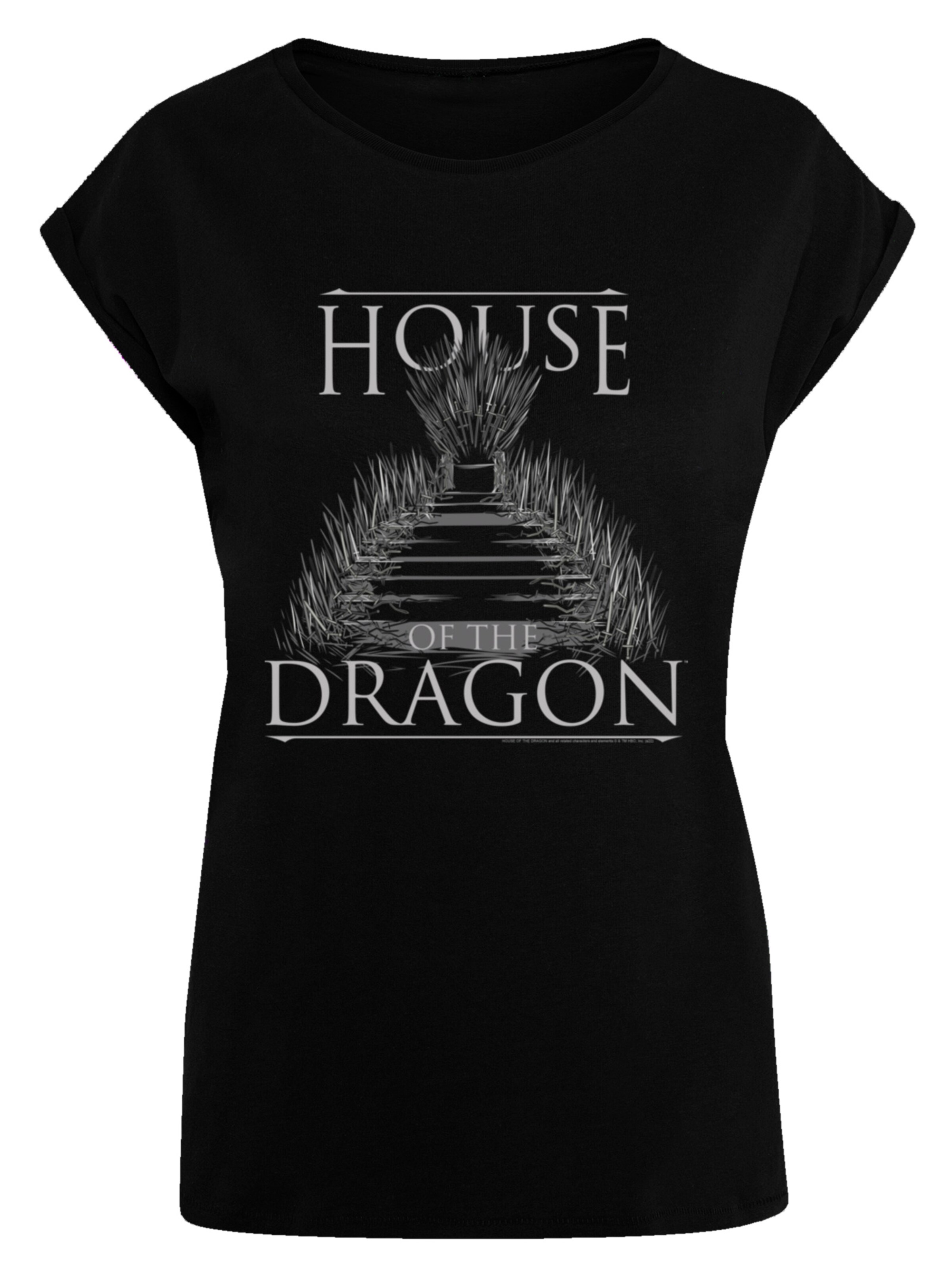 F4NT4STIC T-Shirt 'House Of The Dragon Throne' in Schwarz: Vorderseite