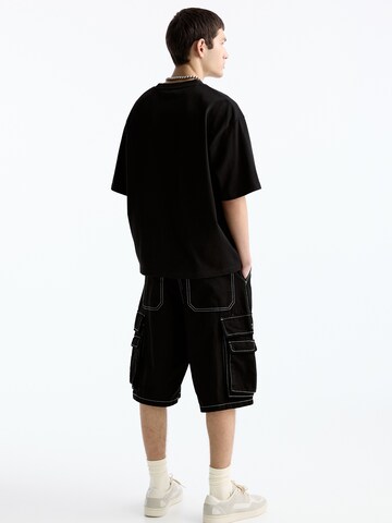 Pull&Bear T-Shirt in Schwarz