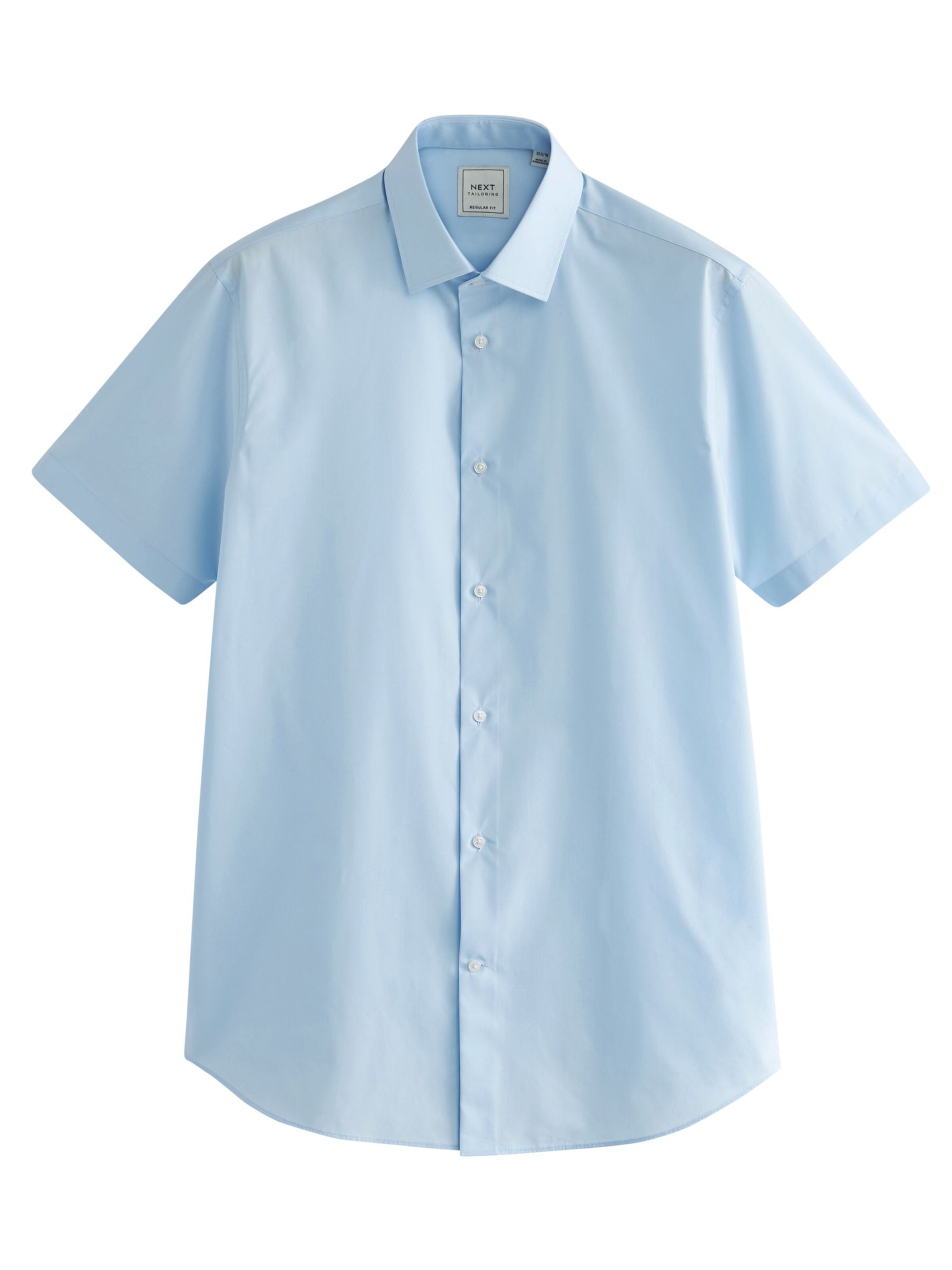 Next Regular Fit Businesshemd in Blau