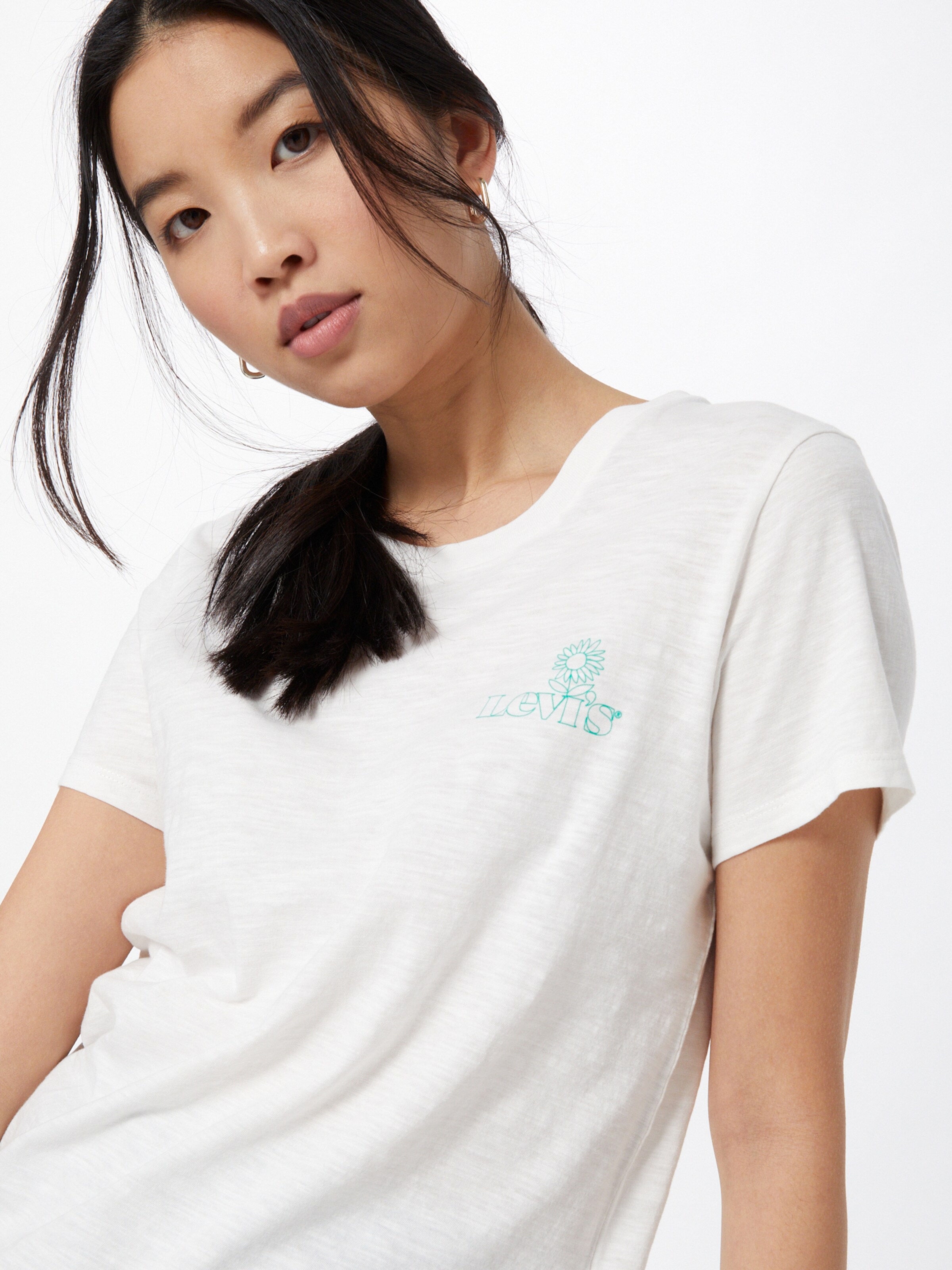 Femme T-shirt LEVIS en Blanc Cassé 