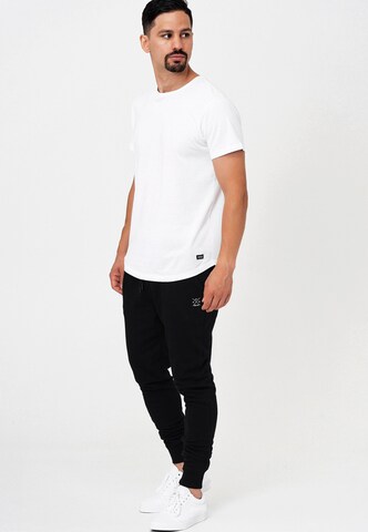 INDICODE JEANS Tapered Trousers 'Eberline' in Black