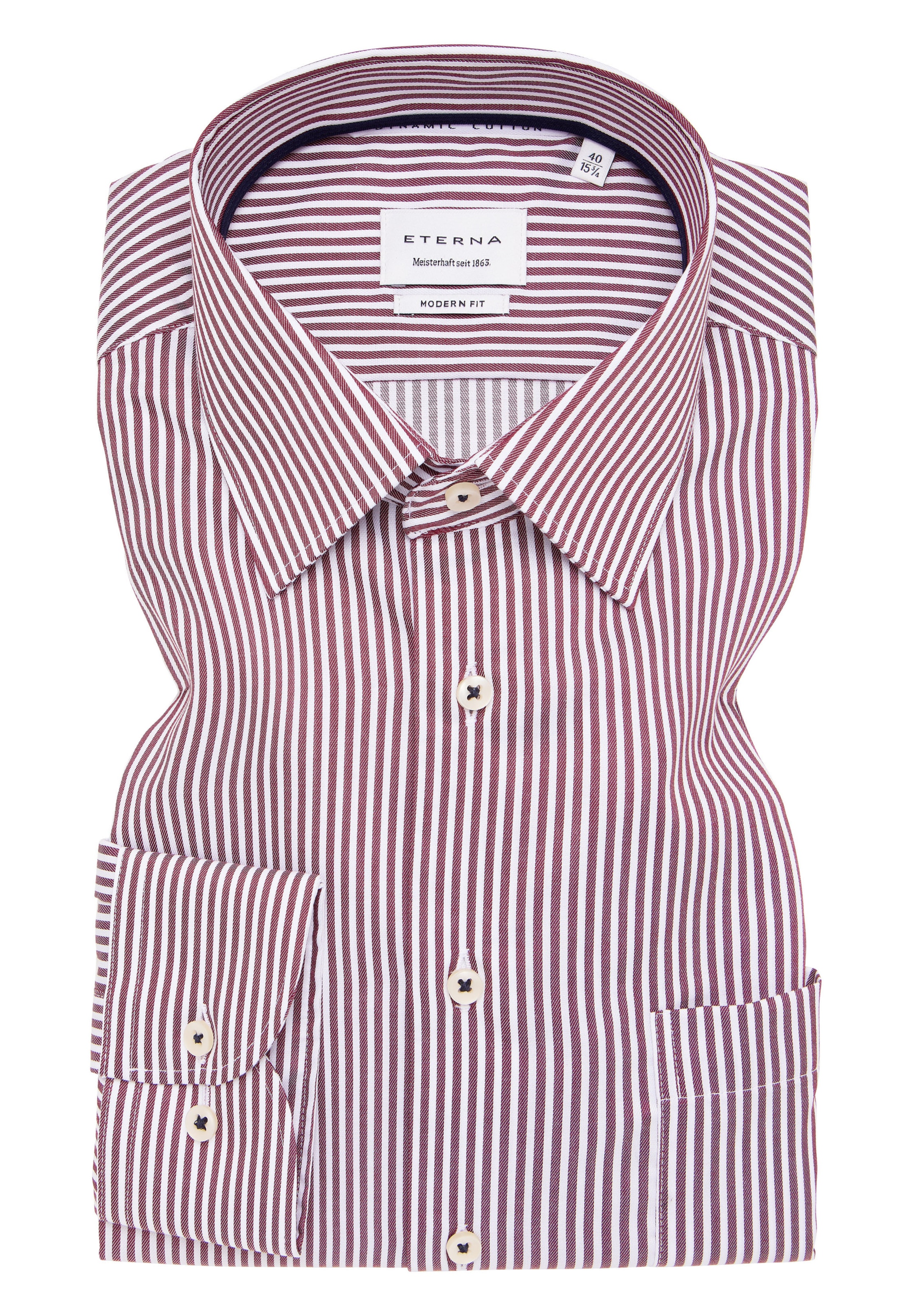 ETERNA Regular fit Zakelijk overhemd in Rood