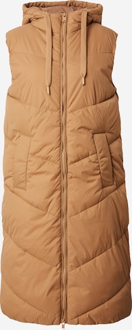 b.young Bodywarmer 'Bomina' in Bruin: voorkant